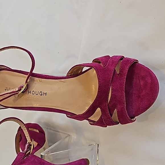 Julianne Hough, Pink high heels, Ankle-Strap, Size 8.5. Leather Suede upper - Picture 4 of 16